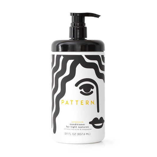 PATTERN Intensive Conditioner bottle with label highlighting deep hydration for curls.