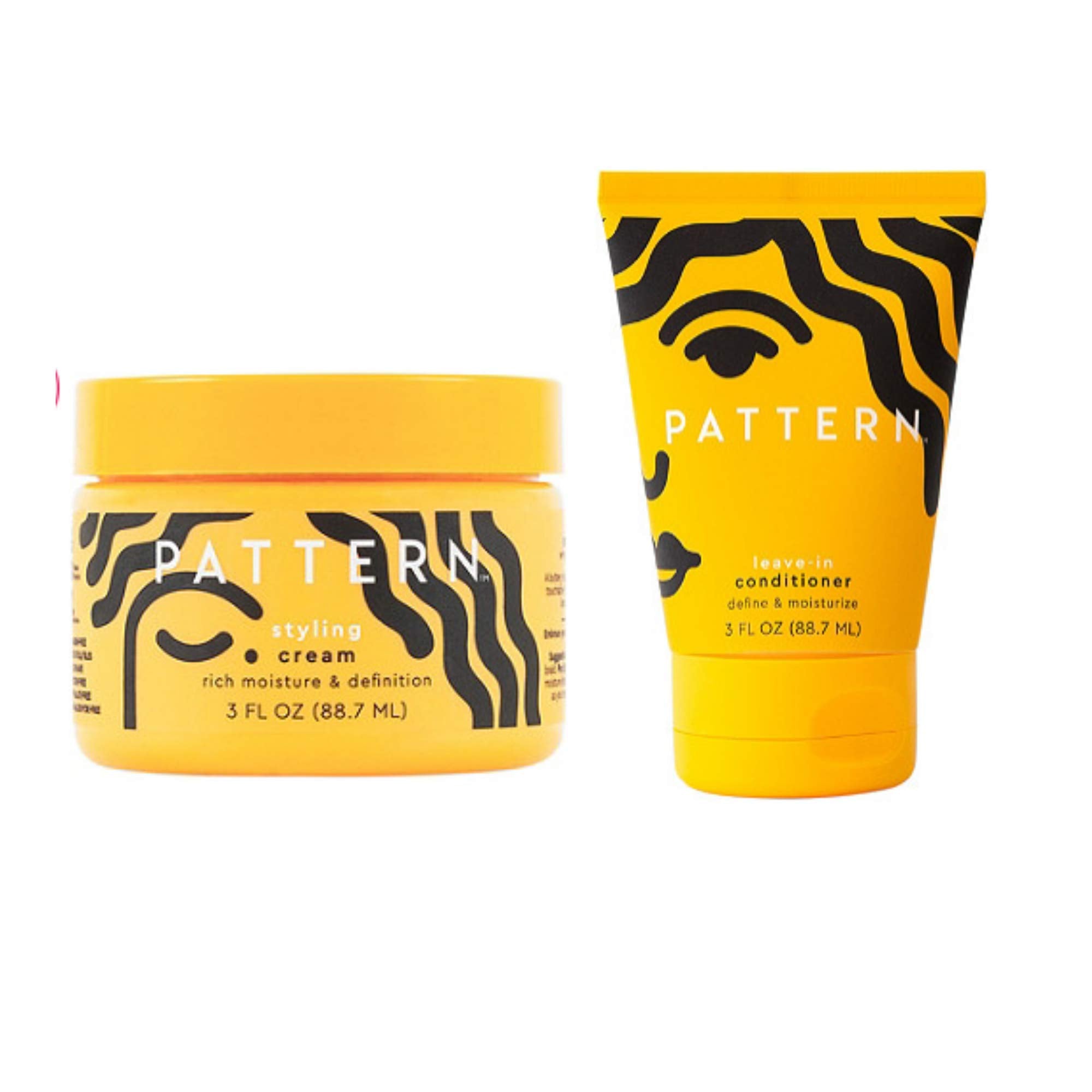 PATTERN Styling Cream leave-in bottle pour delivering deep hydration for defined curls.