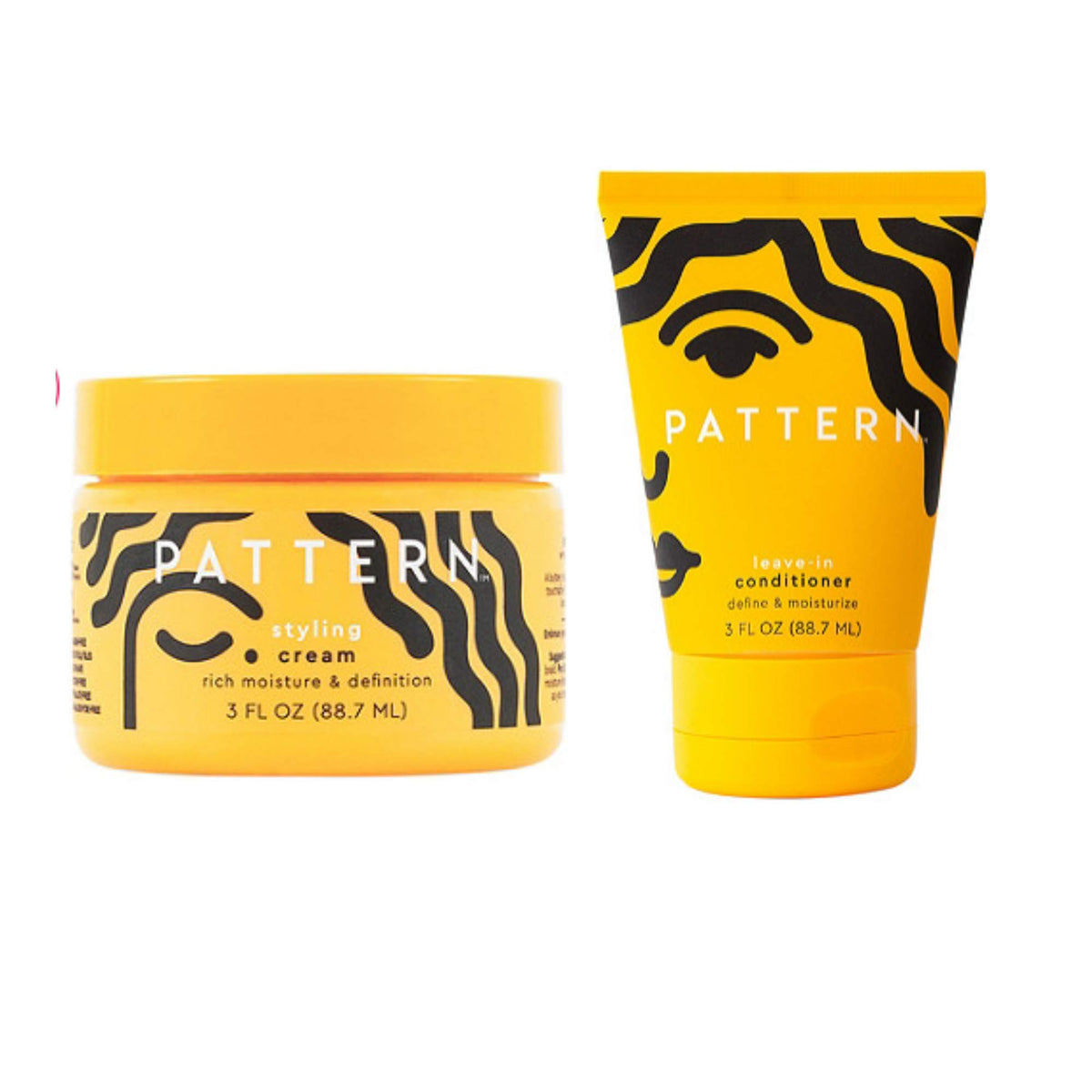 PATTERN Styling Cream leave-in bottle pour delivering deep hydration for defined curls.