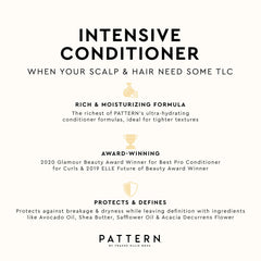 PATTERN Intensive Conditioner jar highlighting generous 29 oz size.