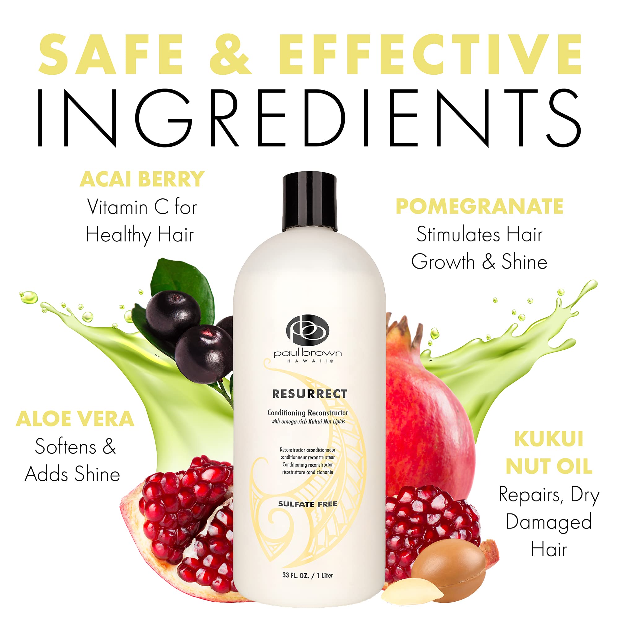 Paul Brown Hawaii Resurrect conditioner being applied for smooth, manageable hair.