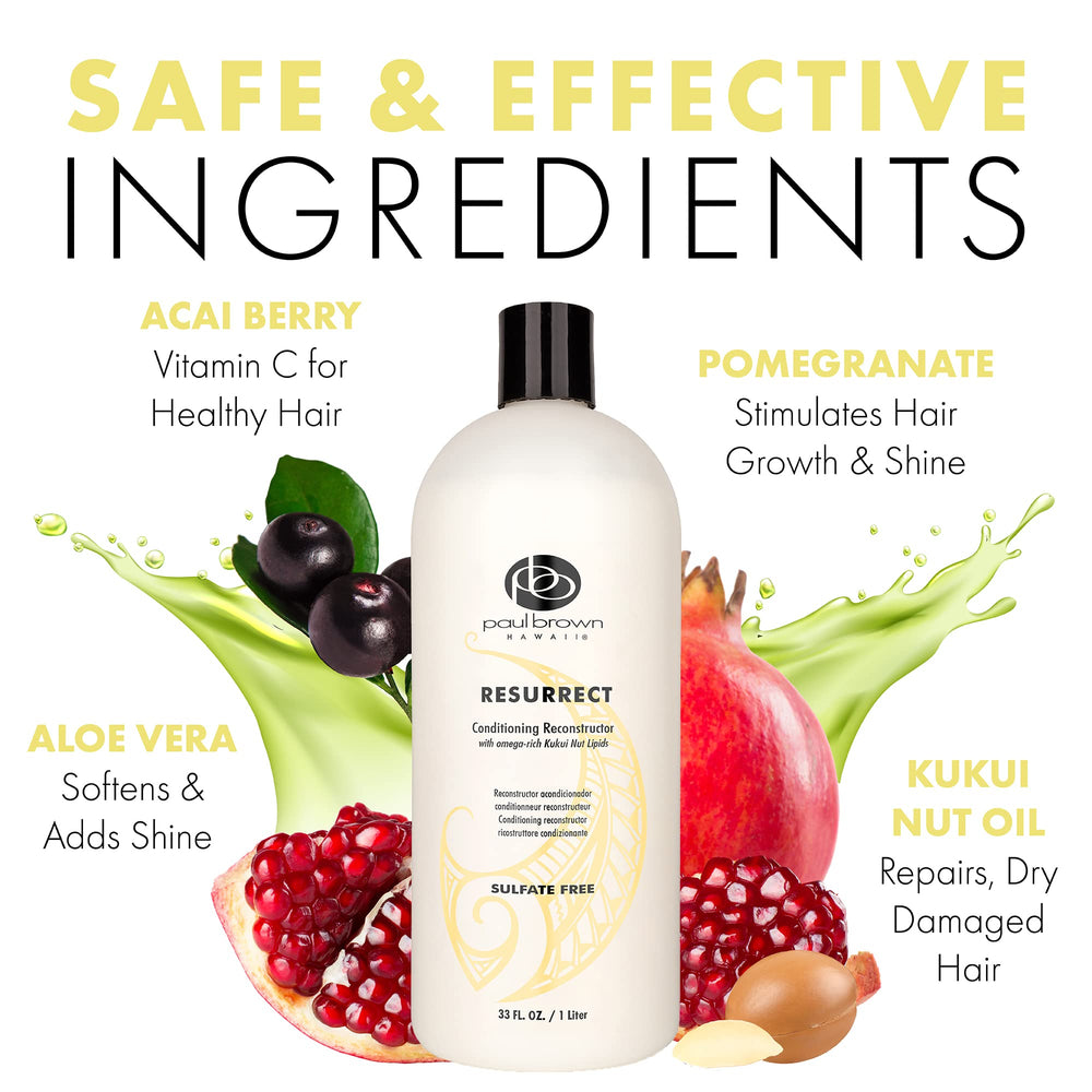 Paul Brown Hawaii Resurrect conditioner being applied for smooth, manageable hair.