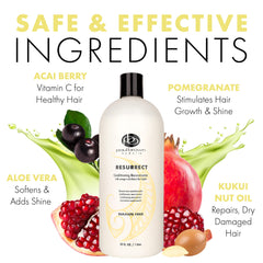 Paul Brown Hawaii Resurrect conditioner being applied for smooth, manageable hair.