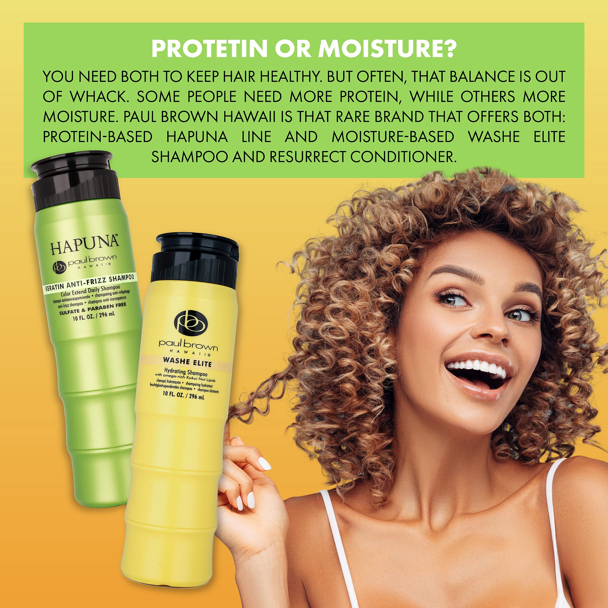 Paul Brown Hawaii Resurrect conditioner delivers shine and softness after use.