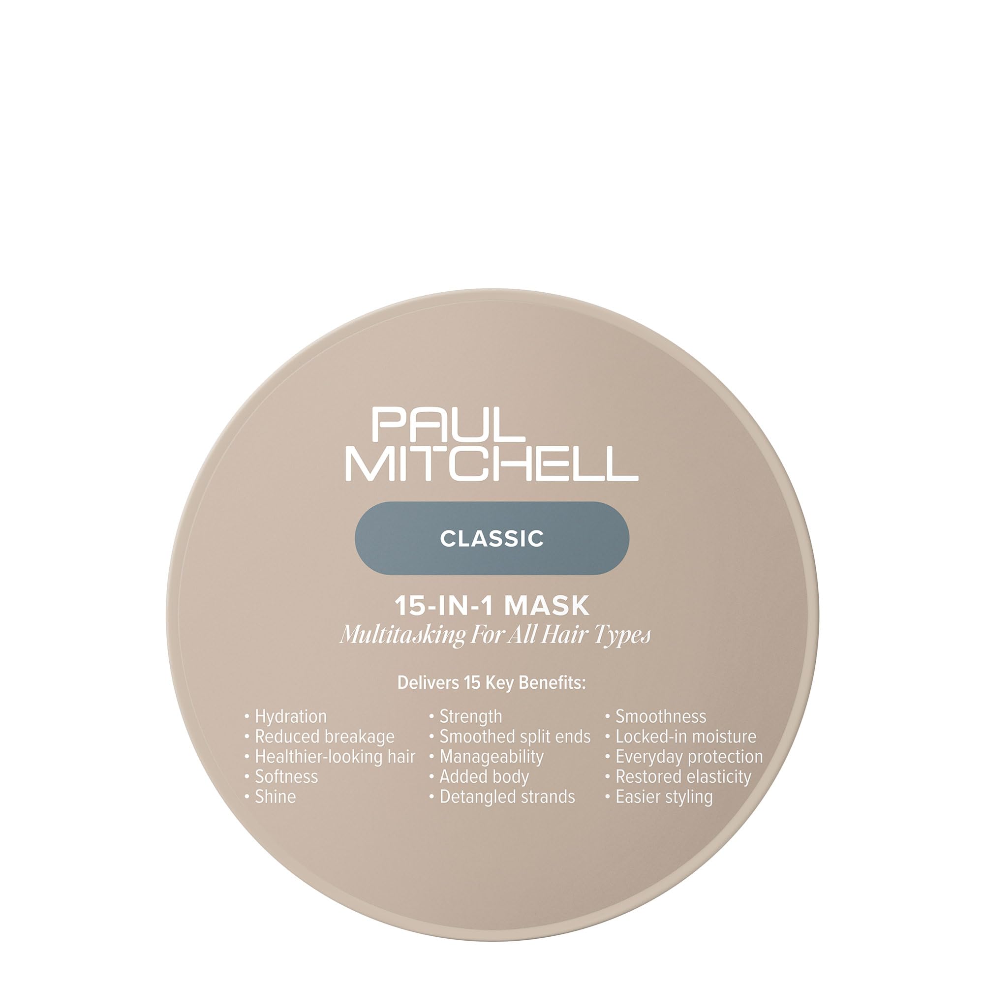 Paul Mitchell 15-In-1 Mask bottle with multitasking formula for hydrated hair