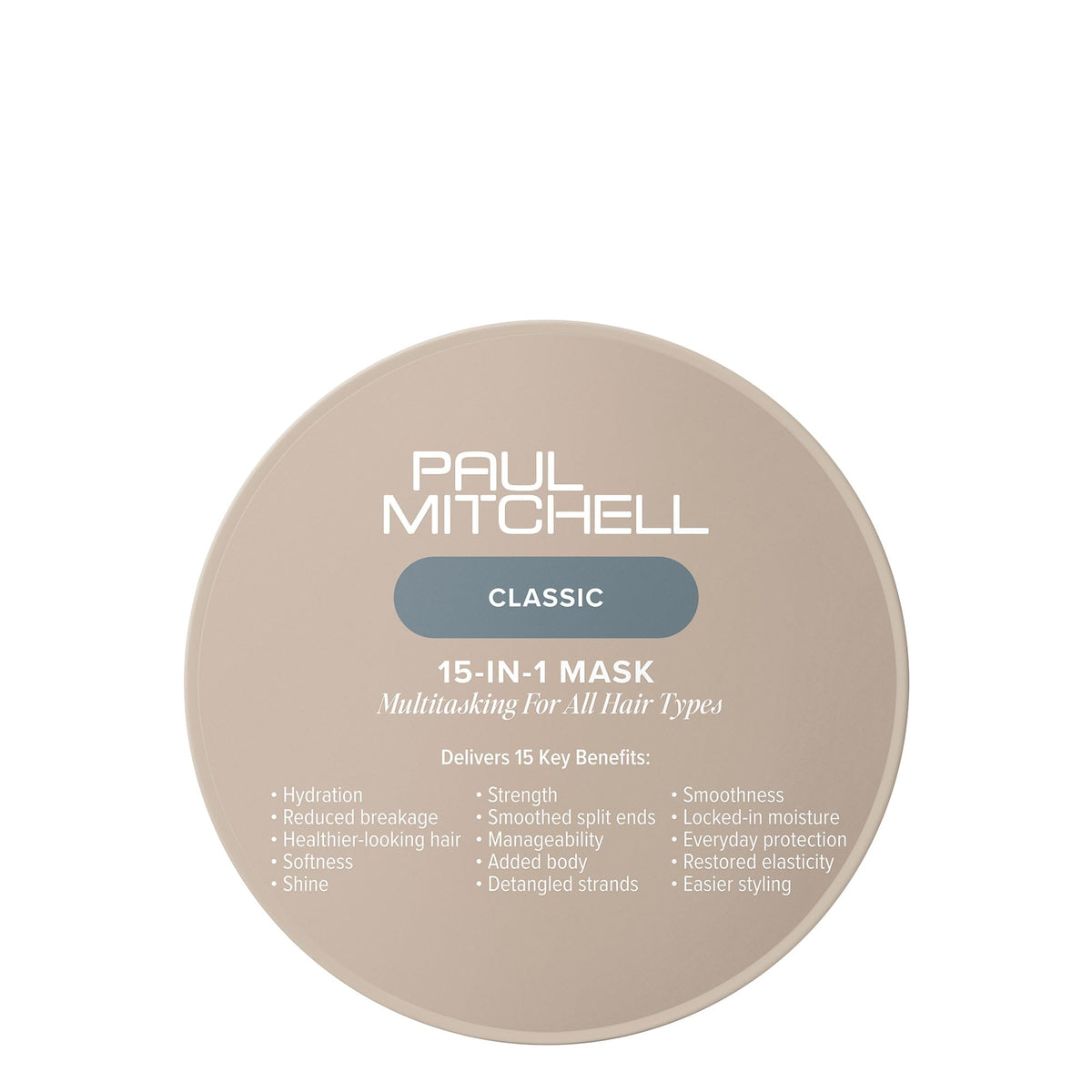 Paul Mitchell 15-In-1 Mask bottle with multitasking formula for hydrated hair