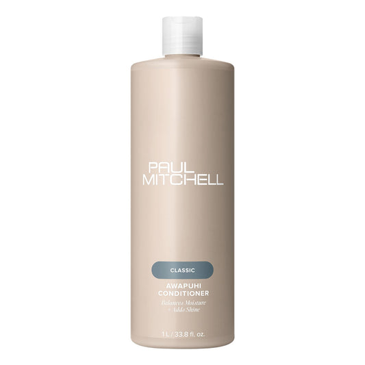 Paul Mitchell Awapuhi Conditioner bottle front shows lightweight moisture for all hair types