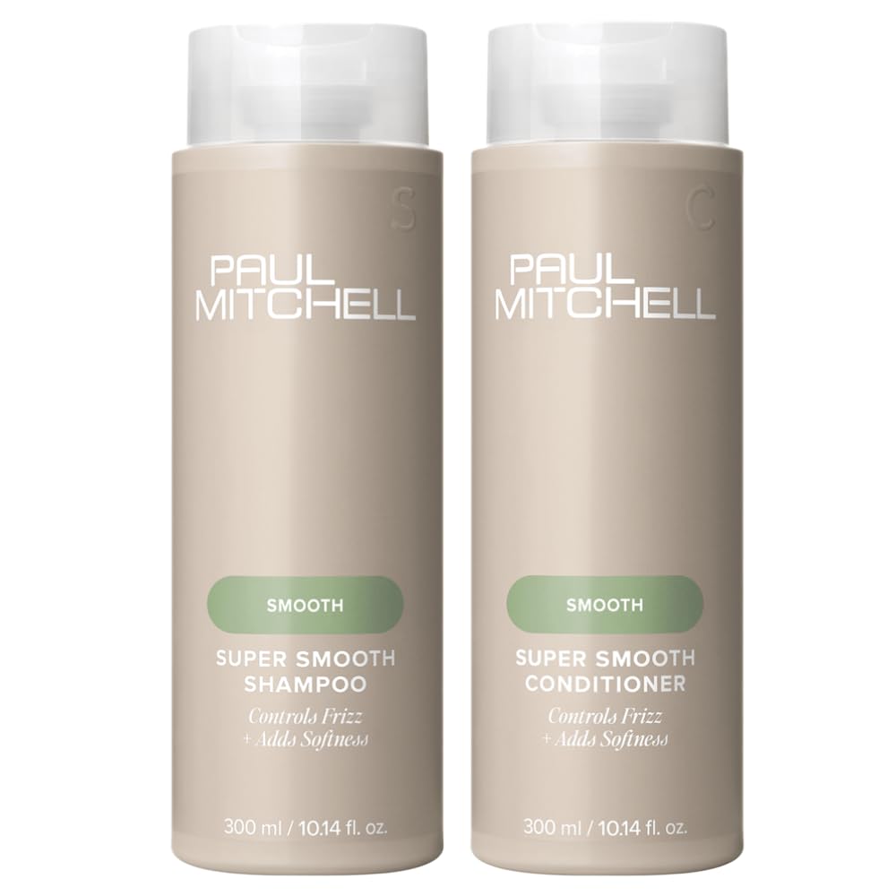 Paul Mitchell Book of Smooth shampoo bottle showing color-safe cleansing for manageable hair.