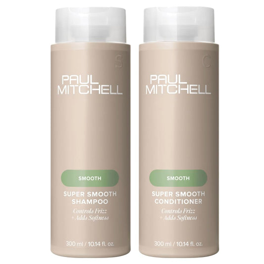Paul Mitchell Book of Smooth shampoo bottle showing color-safe cleansing for manageable hair.