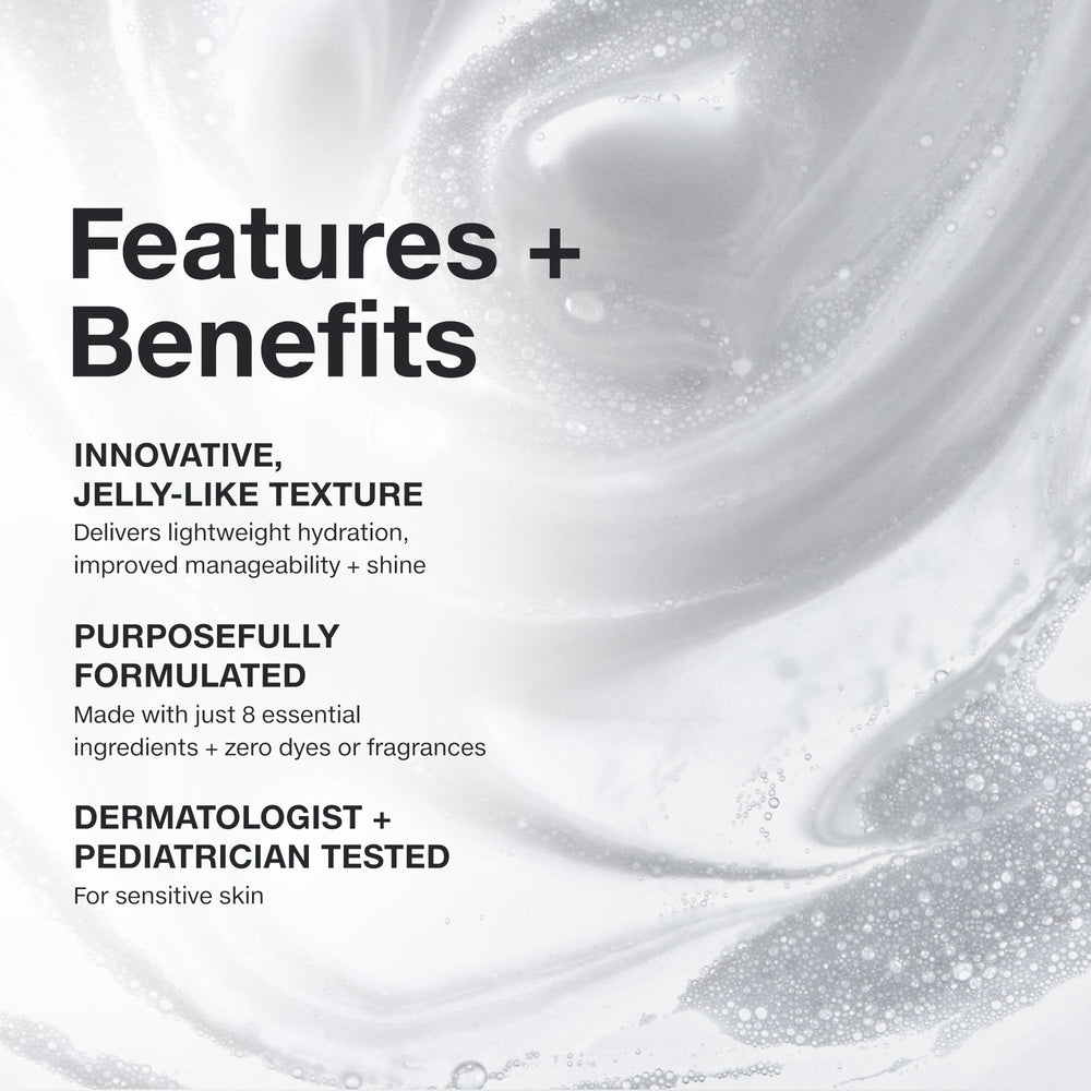 Paul Mitchell Clear Jelly Mask jar closeup shows dye-free formula suitable for sensitive skin.