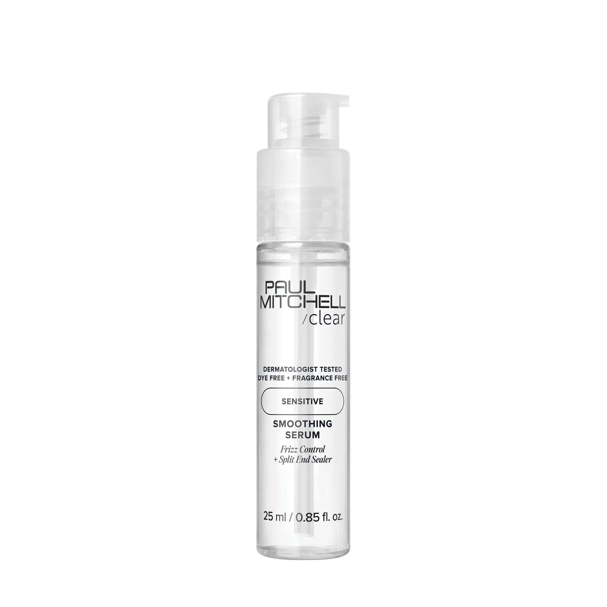 Paul Mitchell Clear Smoothing Serum bottle for a lightweight blowout primer