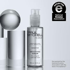Close-up of serum being dispensed for quick-drying results.