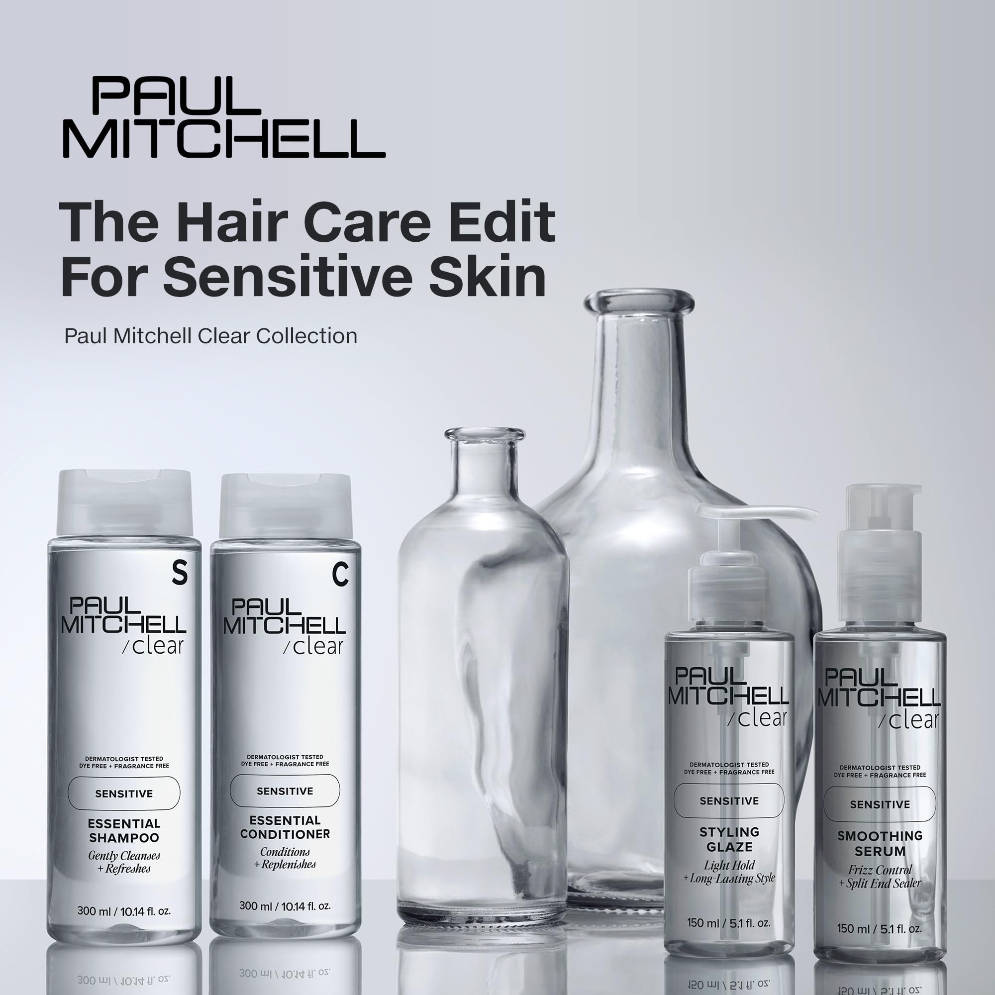 Fragrance-free formula applied to scalp, suitable for sensitive skin.