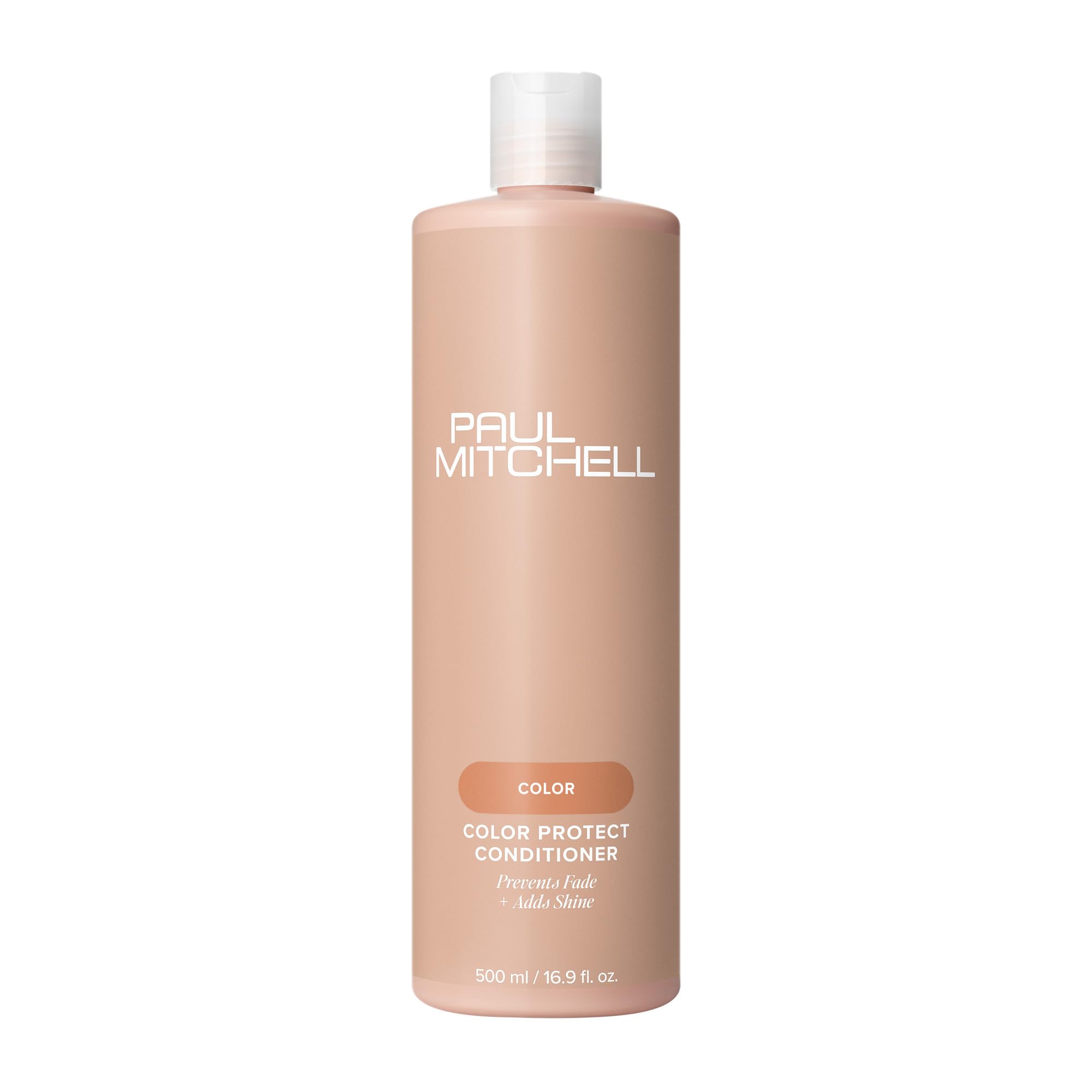 Paul Mitchell Color Protect Conditioner bottle highlights color protection and shine.
