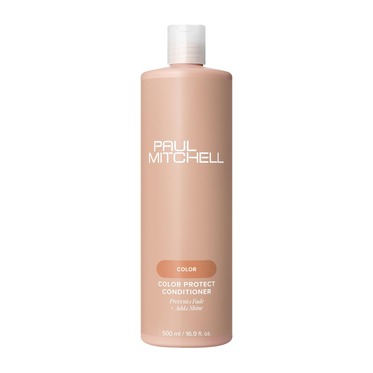 Paul Mitchell Color Protect Conditioner bottle highlights color protection and shine.
