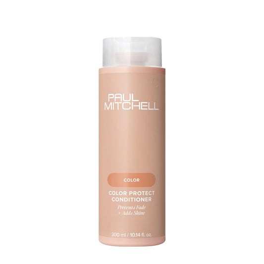 Paul Mitchell Color Protect conditioner bottle demonstrates color-safe formula for vibrant, protected hair