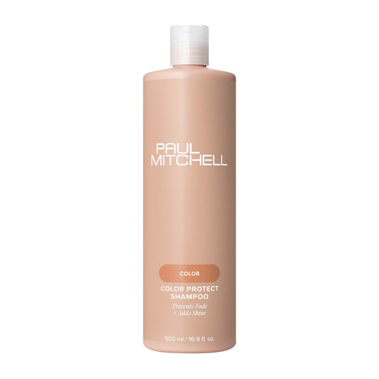 Paul Mitchell Color Protect Shampoo bottle front view shows color protection and shine benefits