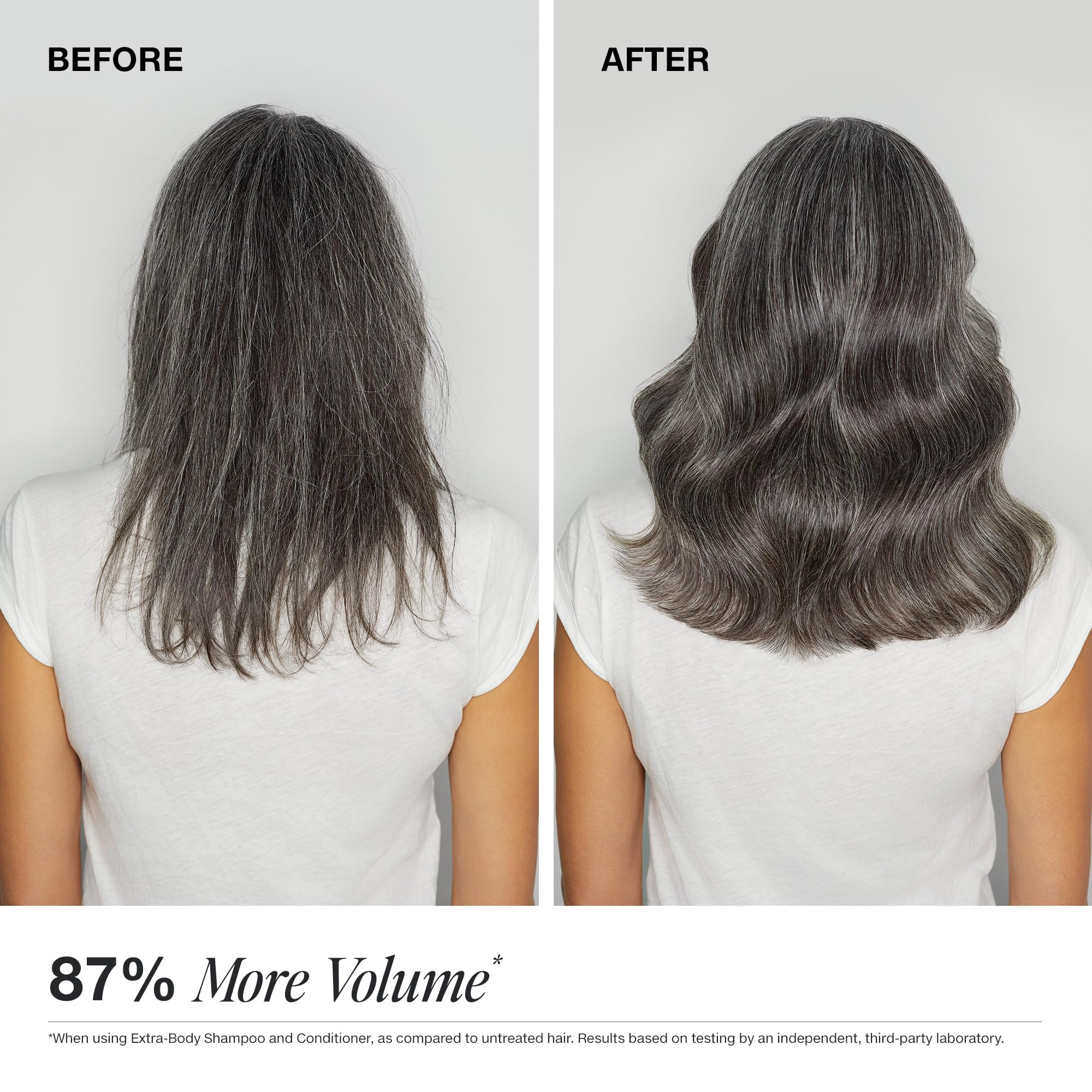 Paul Mitchell Extra-Body Conditioner silky-smooth finish on fine hair.