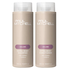 Paul Mitchell Extra-Body Holiday Gift Set bottle highlighting volumizing care for fine hair at the roots