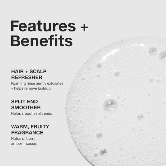 Paul Mitchell Foaming ACV Rinse foam lather distributes evenly for gentle cleansing