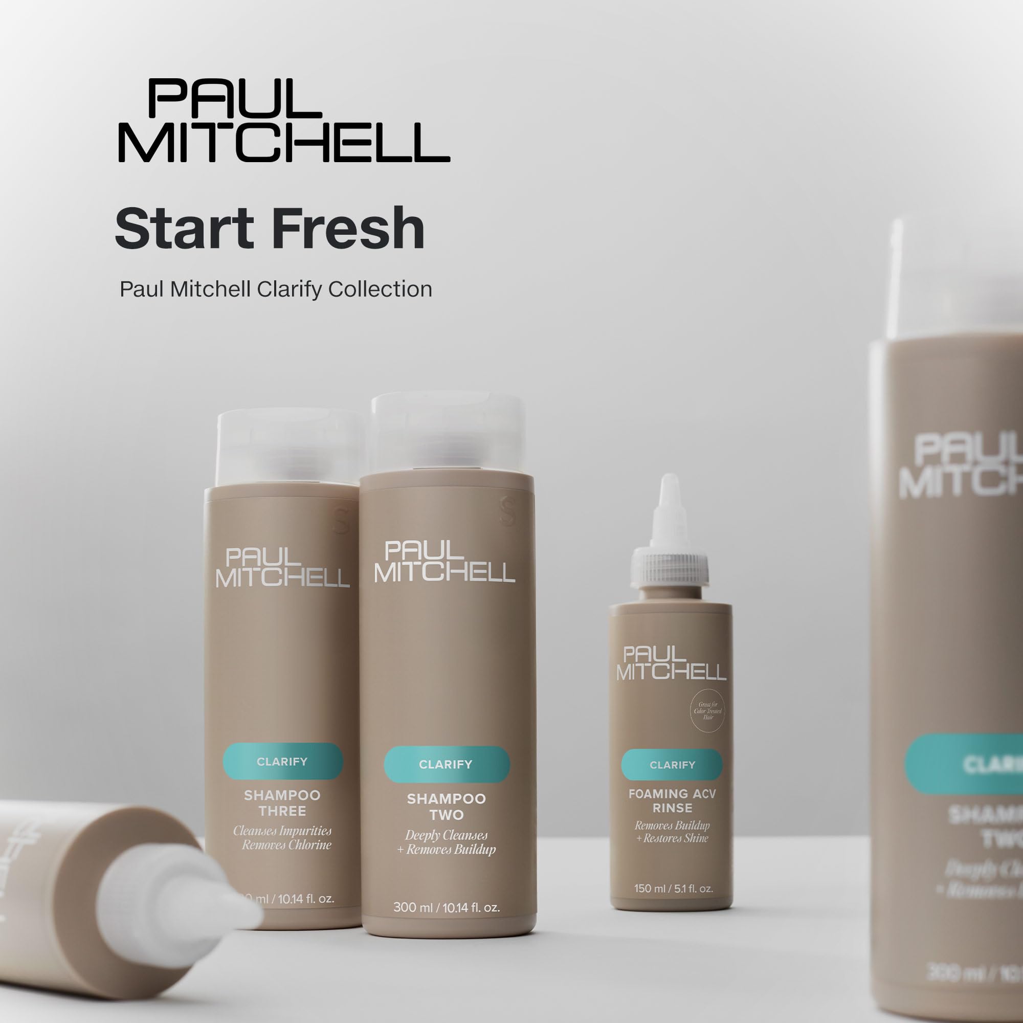 Paul Mitchell Foaming ACV Rinse eco-friendly packaging using PCR materials