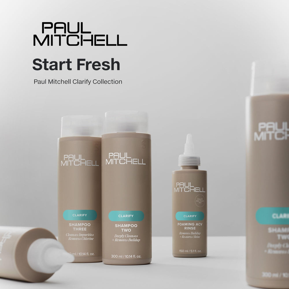 Paul Mitchell Foaming ACV Rinse eco-friendly packaging using PCR materials