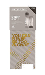 Paul Mitchell Forever Blonde gift-set box for easy holiday gifting and blonde care