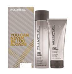 Paul Mitchell Forever Blonde shampoo bottle for gentle cleansing of chemically treated hair