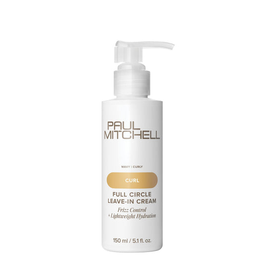 Paul Mitchell Full Circle Leave-In Cream bottle delivering lightweight hydration for curls
