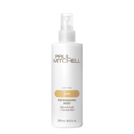 Paul Mitchell Refreshing Mist bottle pour for quick scalp refreshment
