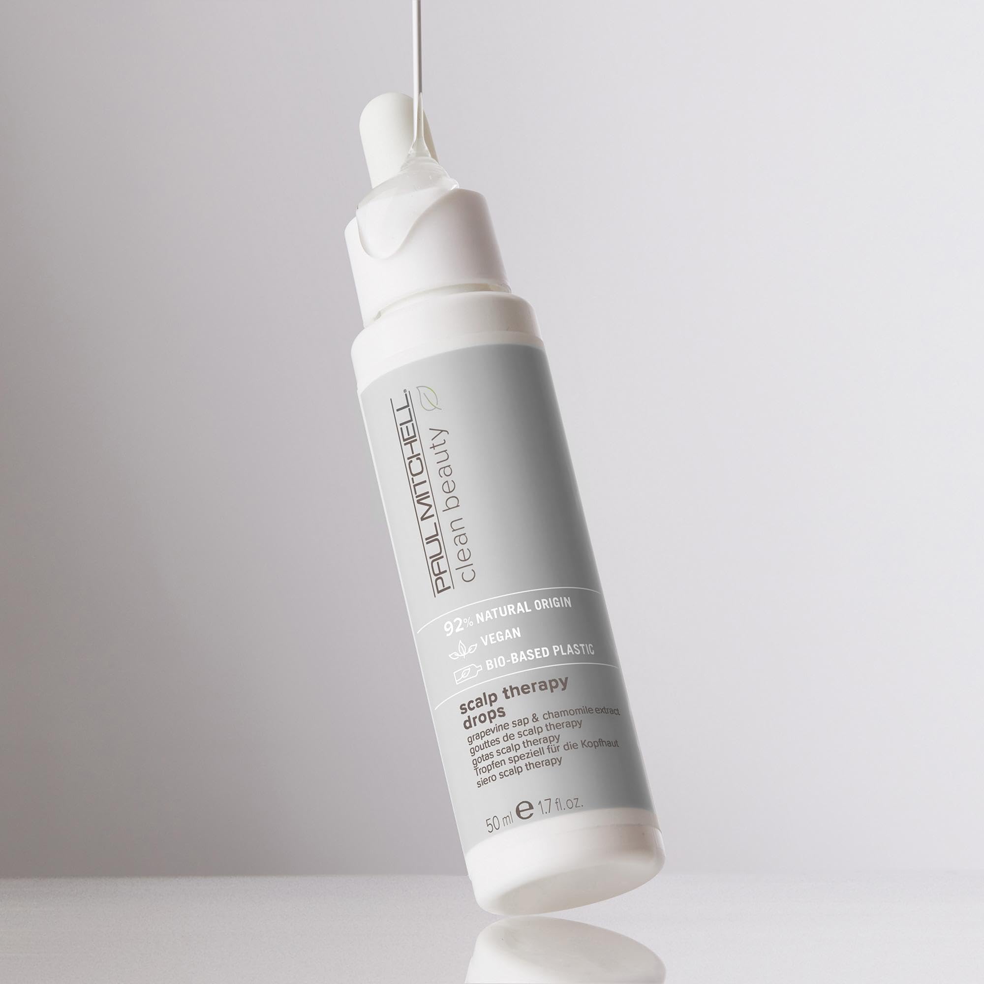 Paul Mitchell Clean Beauty Scalp Therapy Drops front view on minimalist packaging.