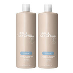 Paul Mitchell Sheer Hydration Shampoo bottle delivering hydrated, brushable hair