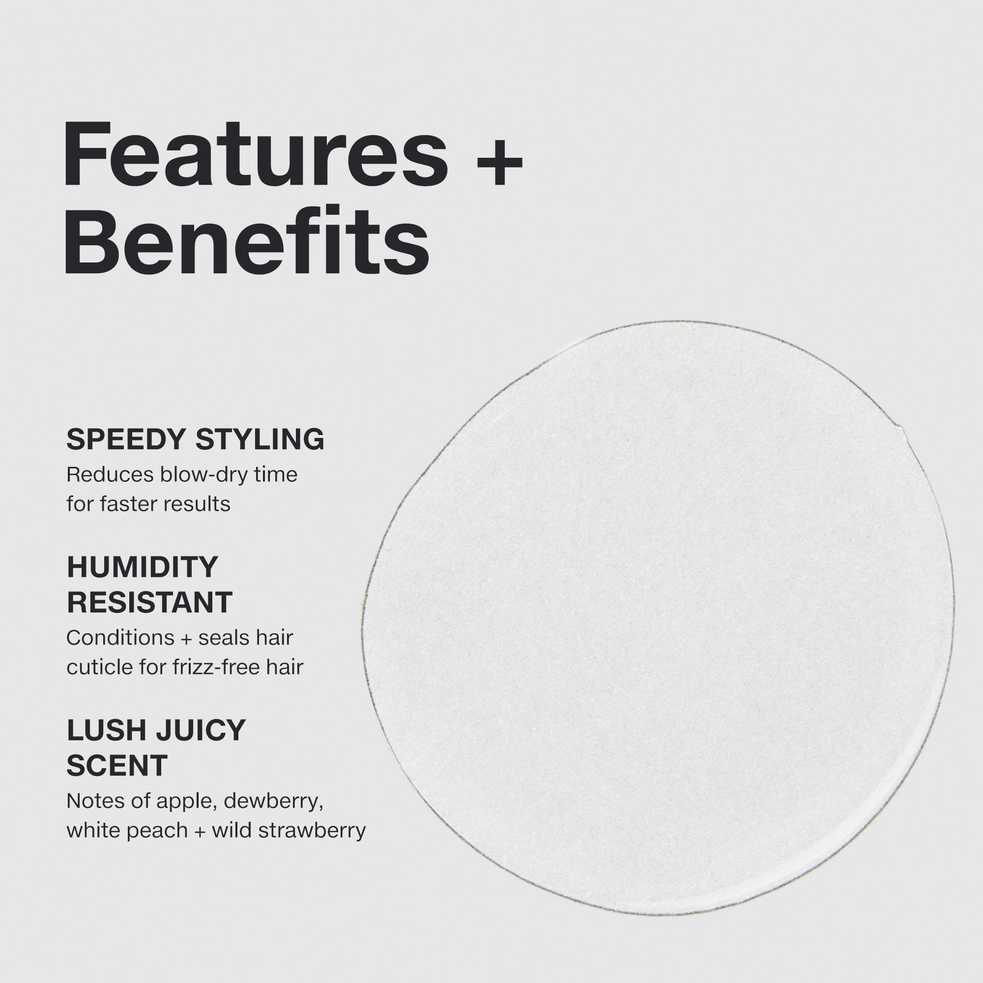 Silicone-coated strands from Paul Mitchell Super Skinny Serum for a smooth finish.