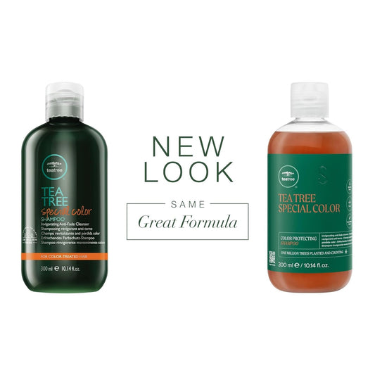 Paul Mitchell Tea Tree Special Color Conditioner apply—detangles and preserves color