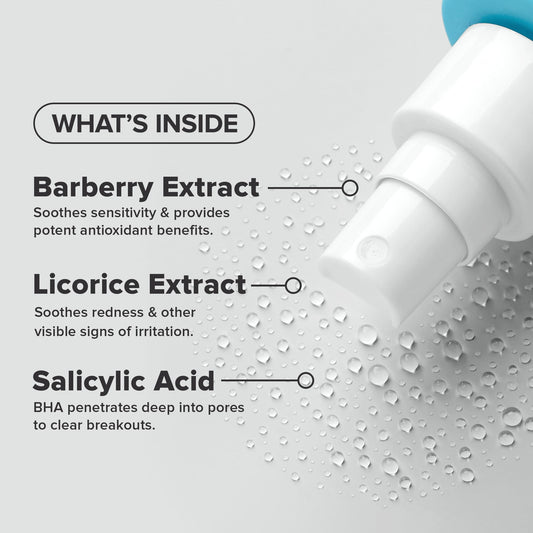 Back-area spray angled for targeted treatment on hard-to-reach zones.