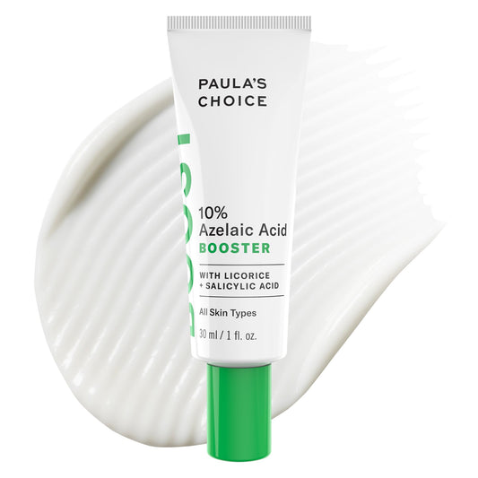 Paula's Choice Boost 10% Azelaic Acid Booster bottle, oil-free formulation for clearer skin