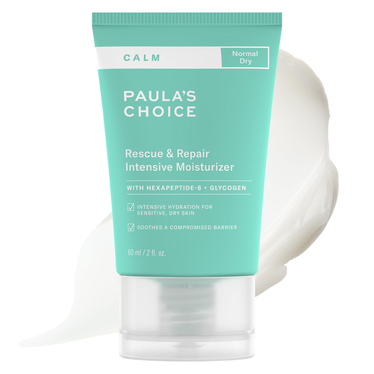 Paula's Choice CALM Intensive Moisturizer bottle with fragrance-free hydration for sensitive skin