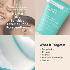 Paula's Choice CALM Intensive Moisturizer packaging emphasizes fragrance-free, gentle care