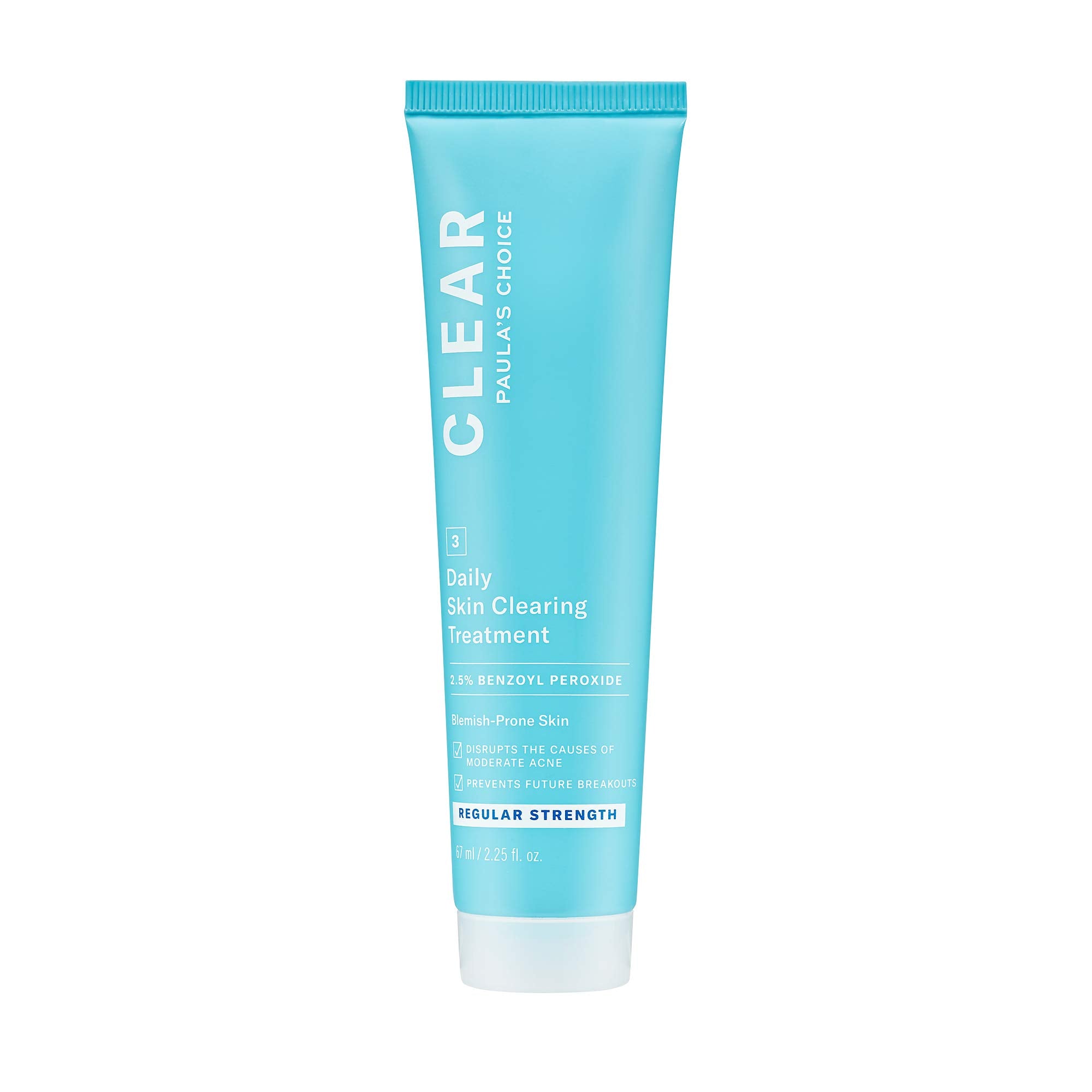 Paula's Choice CLEAR daily cream bottle front for acne care.