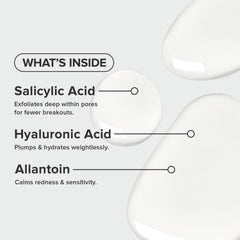 Label highlights fragrance-free formula and sensitive skin suitability