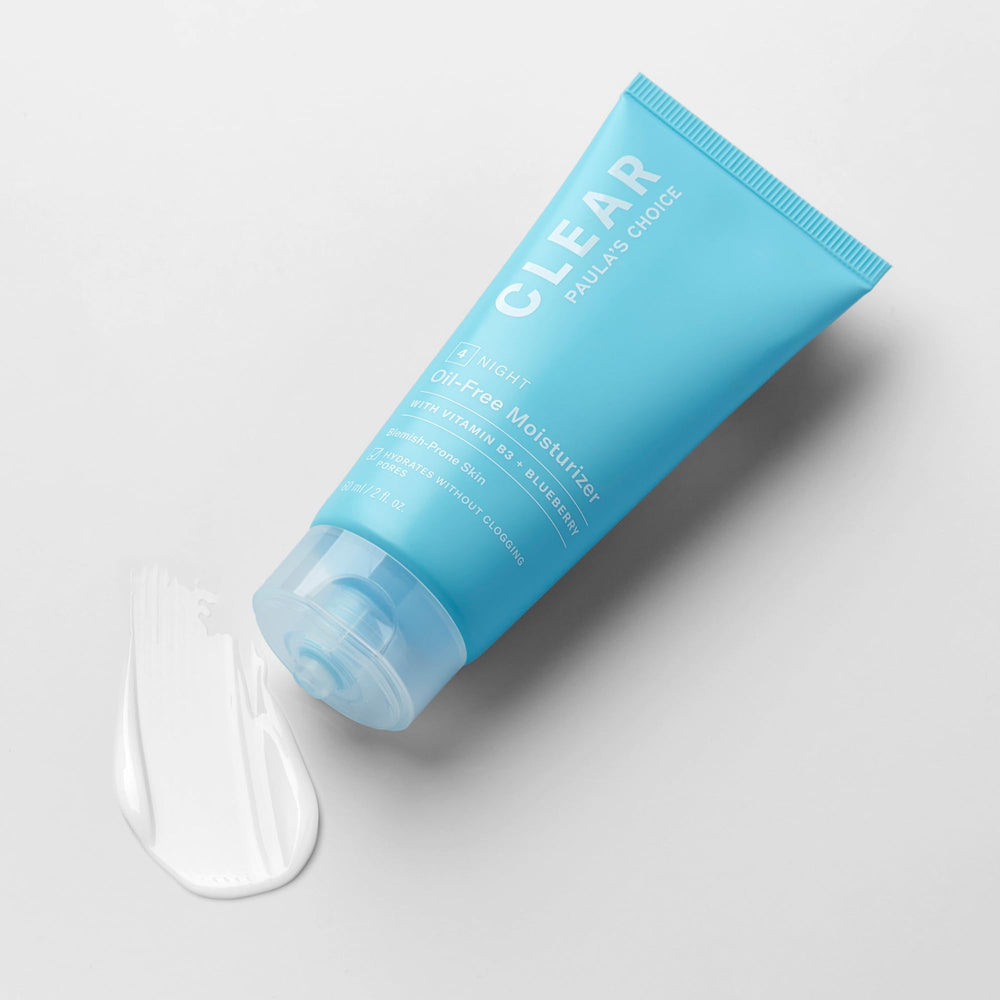 Ceramides and antioxidants in Paula's Choice CLEAR moisturizer.