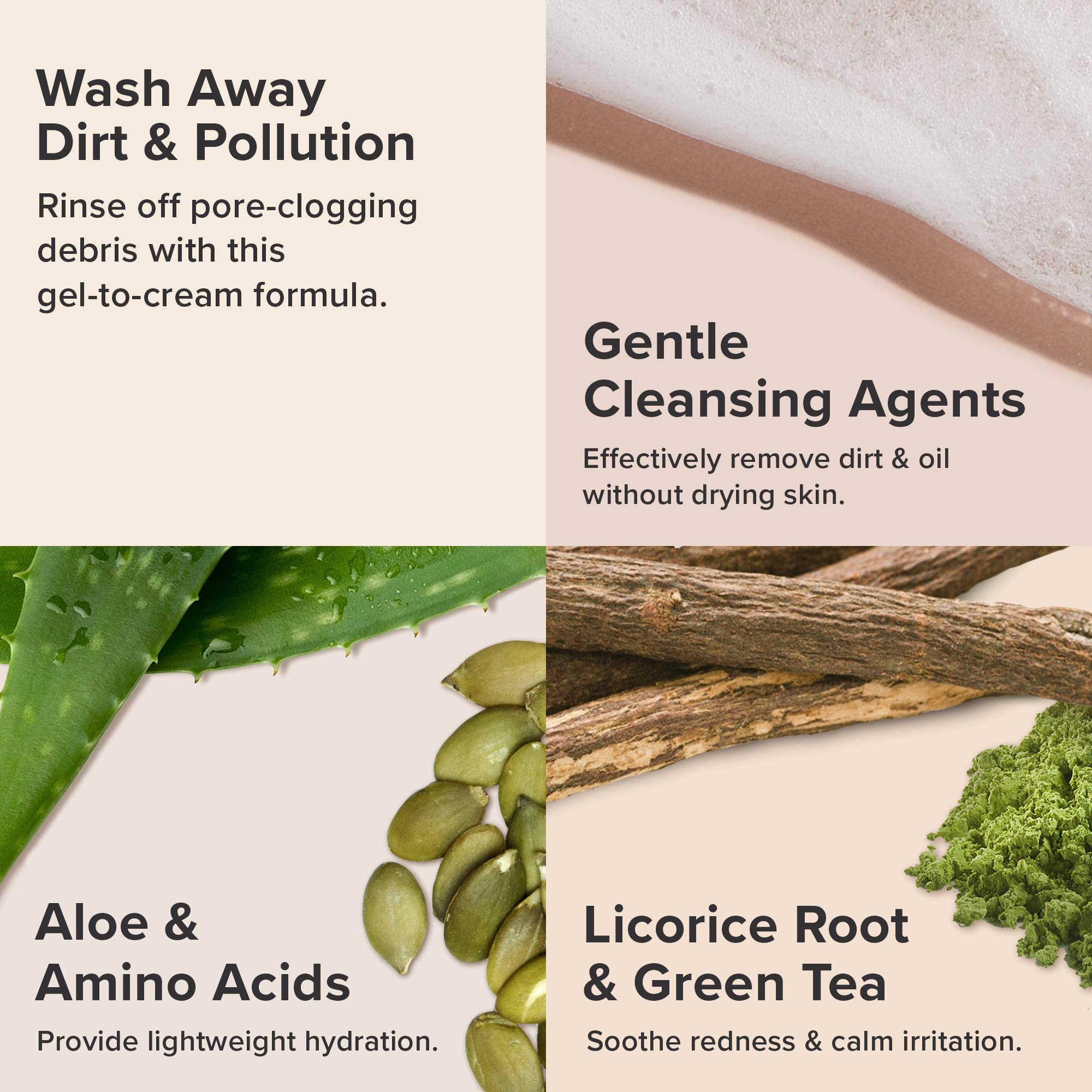 Paula's Choice Defense green tea infusion close-up suggesting soothing cleansing