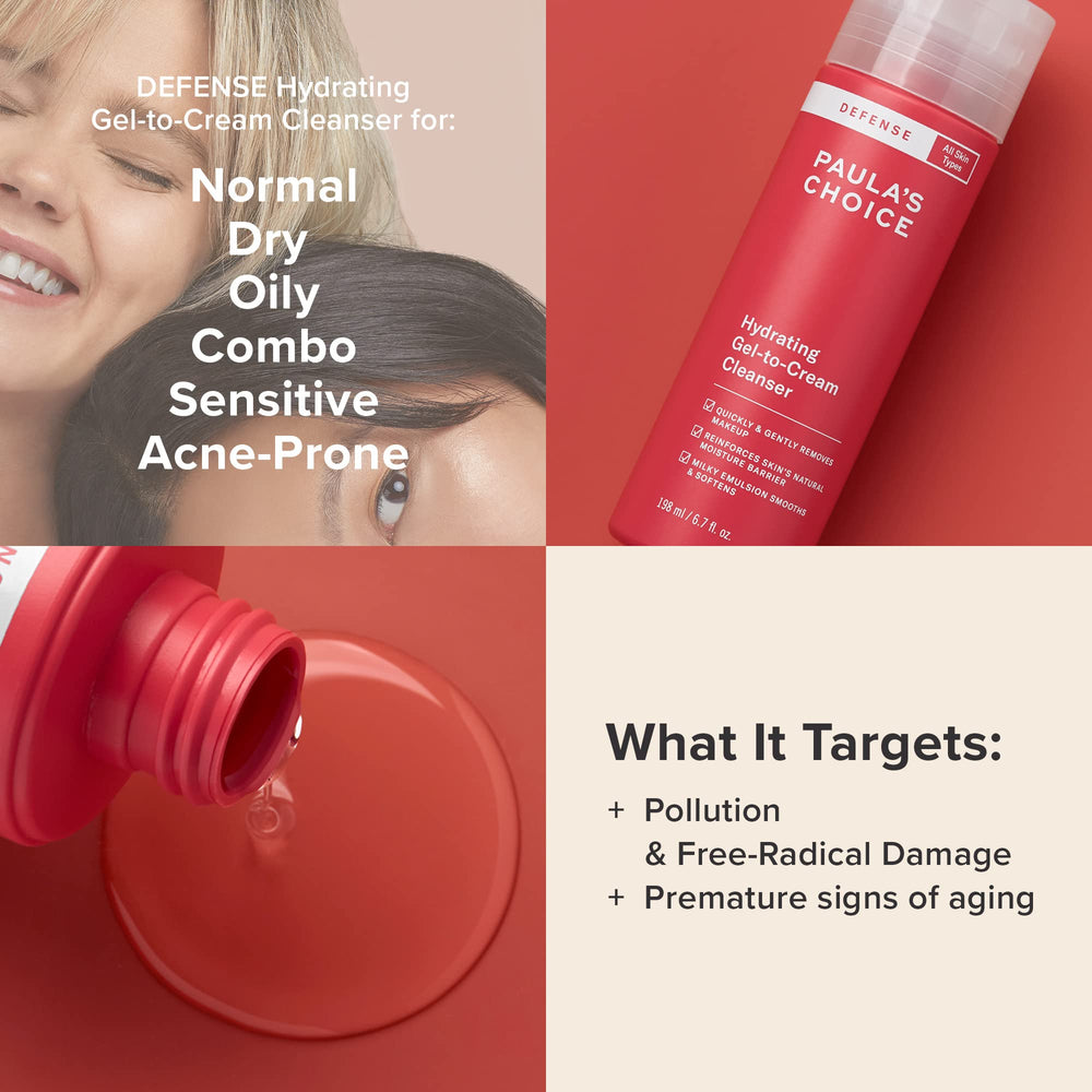 Paula's Choice Defense dirt and pollutant removal action on skin