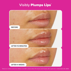 Lips wearing a sheer gloss with smooth, even finish