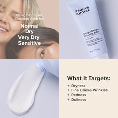 Rinsed face after Paula's Choice balm cleanses with hydration and no tight feeling.