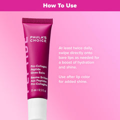 Paula's Choice Pro-Collagen Gloss Lip Balm non-sticky formula for comfortable wear