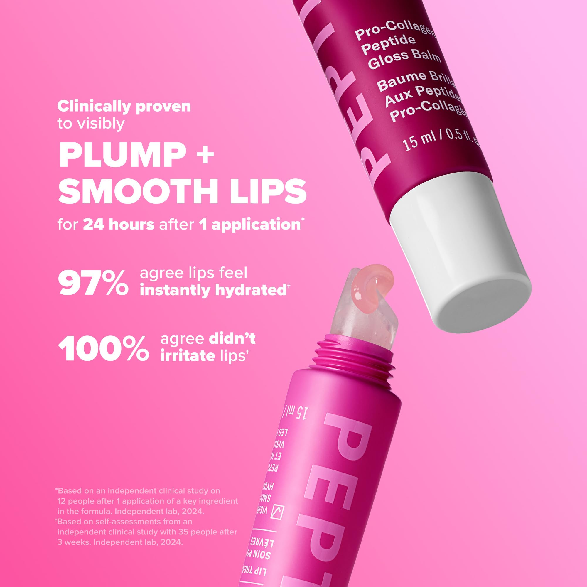 Paula's Choice Pro-Collagen Peptide Gloss Lip Balm plant emollients nourish lips