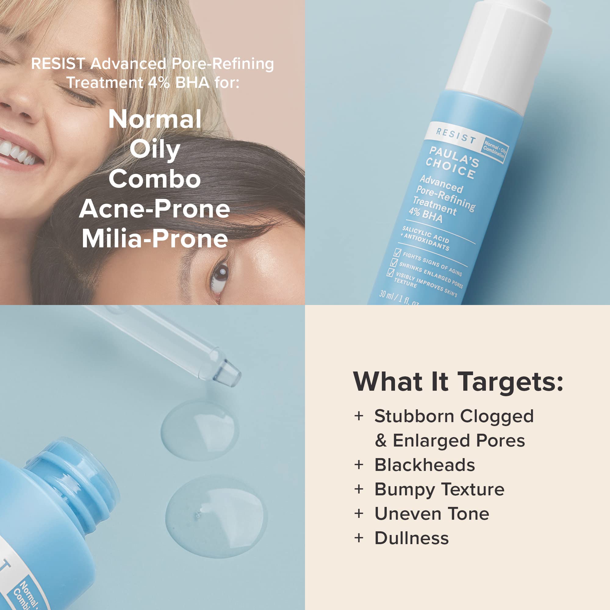 Packaging of Paula's Choice RESIST advanced pore refining product.