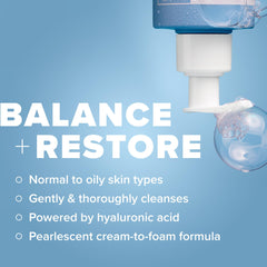 Paula's Choice RESIST foaming cleanser close-up shows creamy lather for oily skin