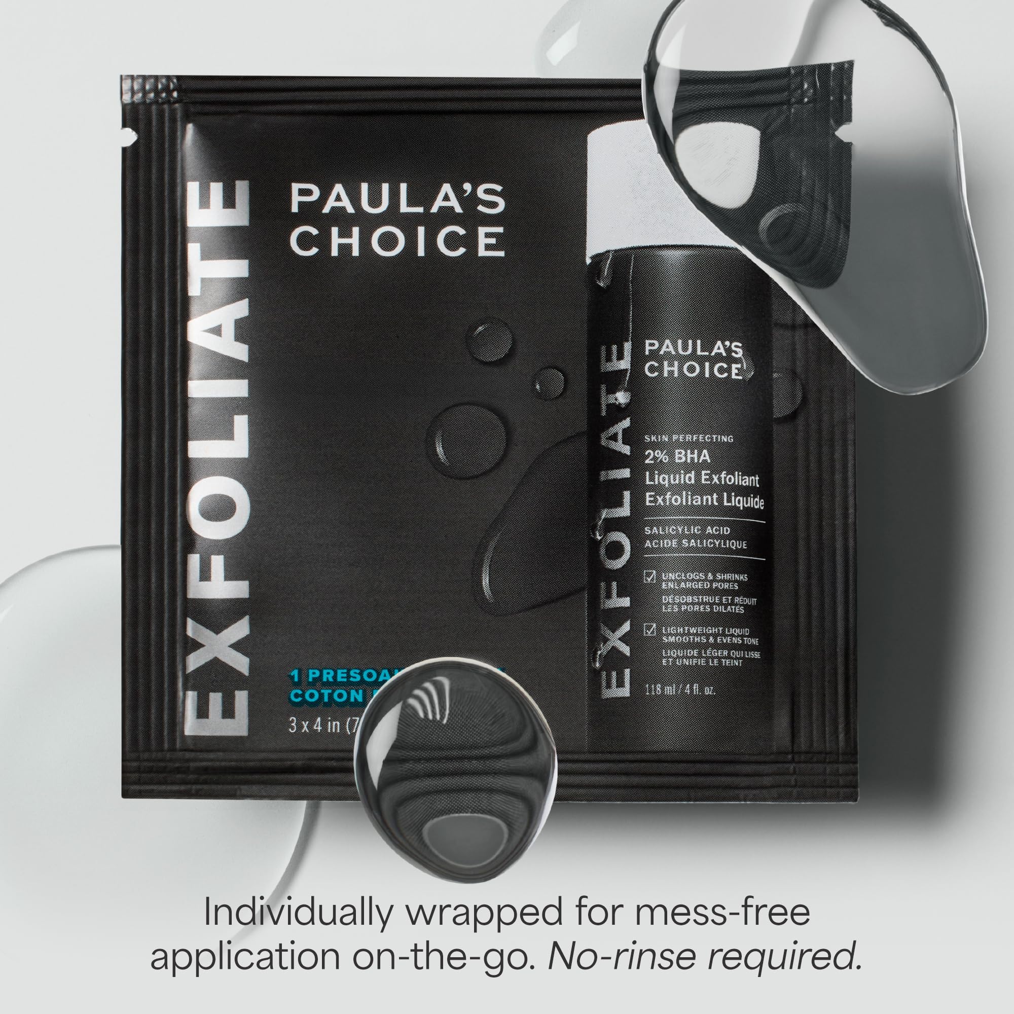 Paula's Choice Skin Perfecting 2% BHA Pads suited for blemish-prone skin routines.